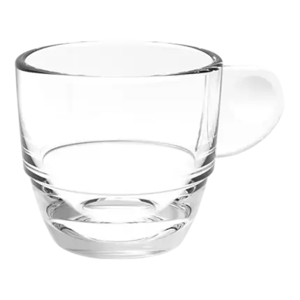 Transparent Coffee Cup 8cl - Set of 6