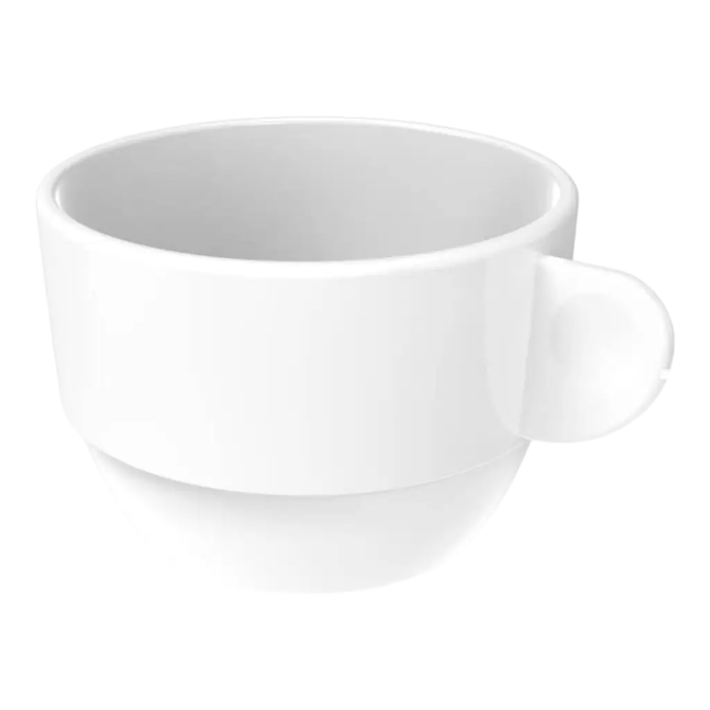 White Double Espresso Cup 16.6cl - Set of 6