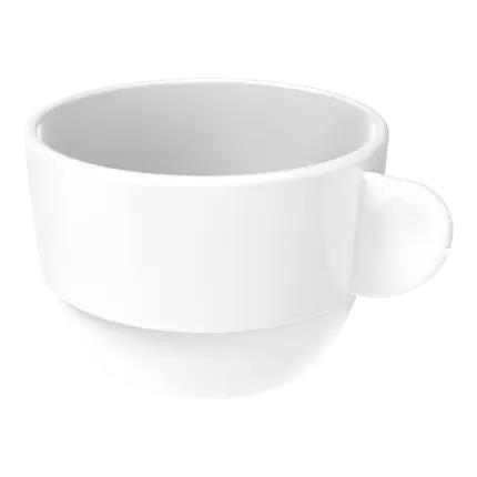 White Double Espresso Cup 16.6cl - Set of 6