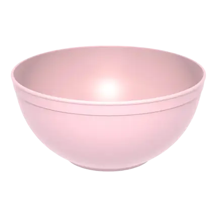 Pastel pink unbreakable PP mineral salad bowl ø 20cm