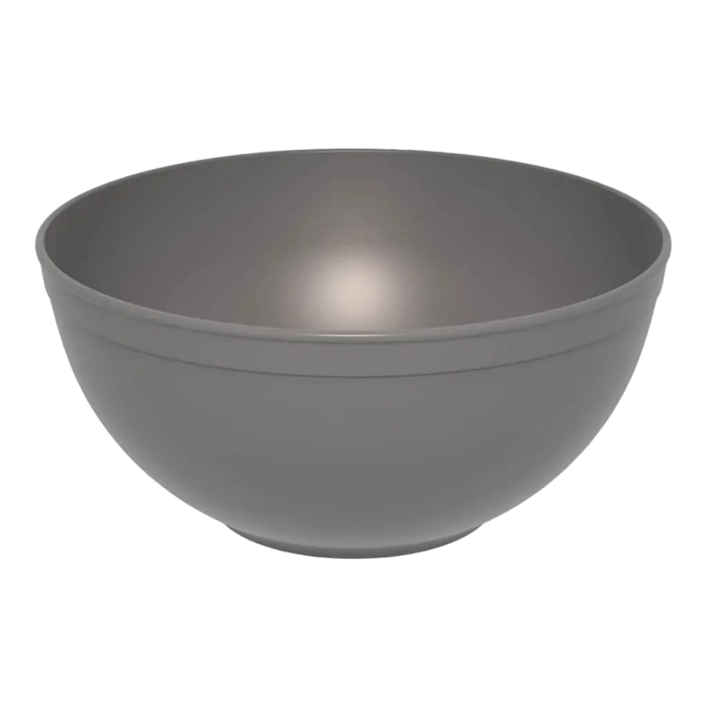 Large Unbreakable PP Mineral Salad Bowl Anthracite Grey ø 23.5cm