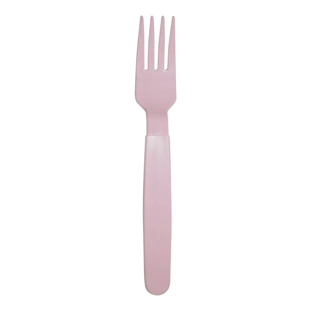 Unbreakable PP Pastel Pink Fork - Set of 6