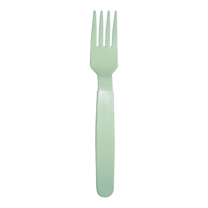 Unbreakable PP Pastel Green Fork - Set of 6