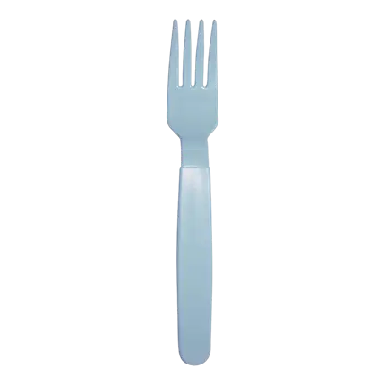 Unbreakable PP Pastel Blue Fork - Set of 6