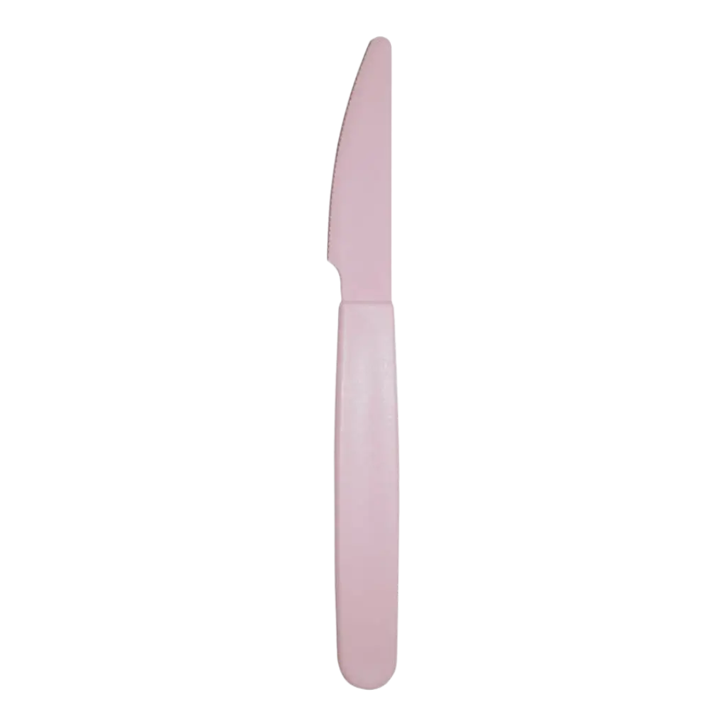 Unbreakable PP Pastel Pink Knife - Set of 6