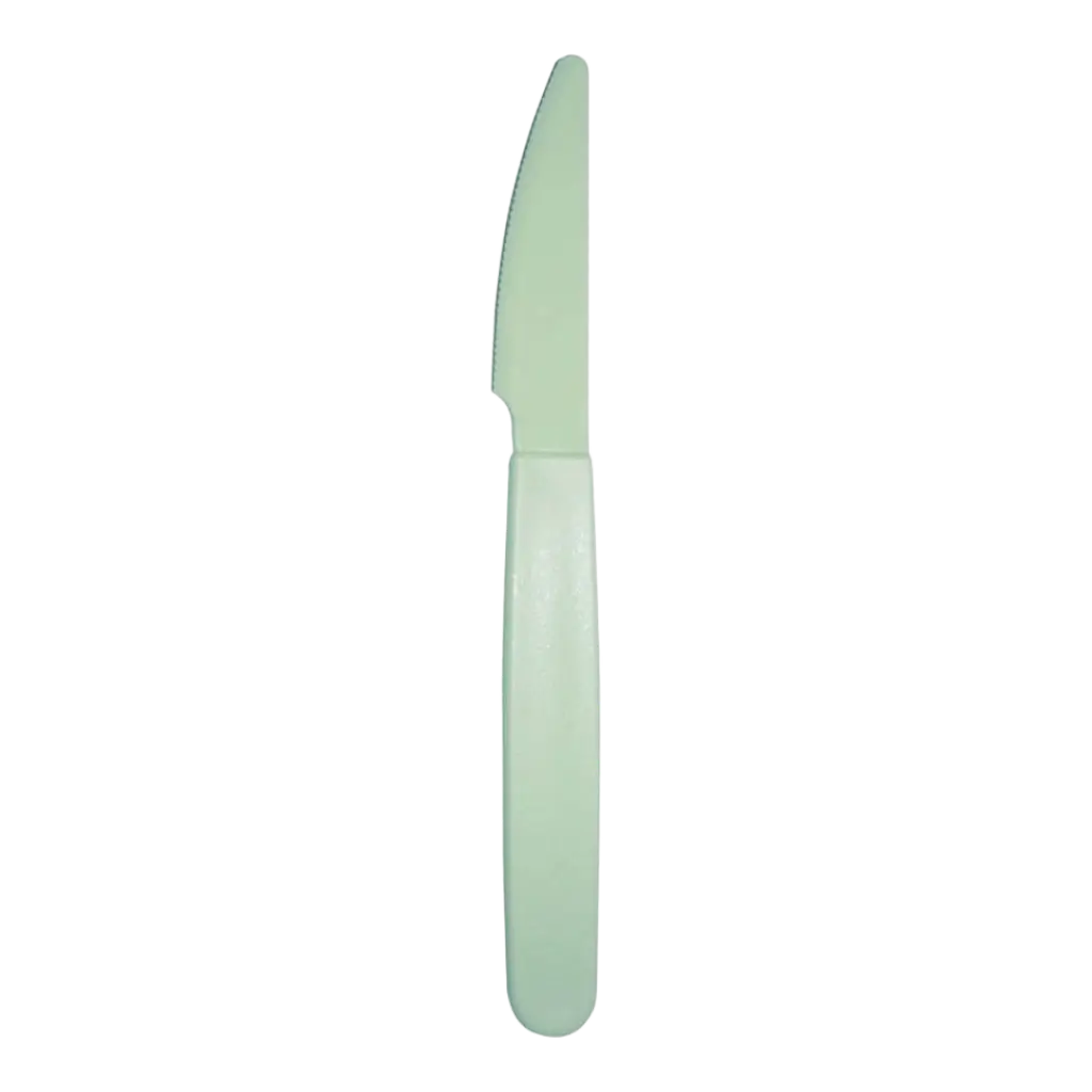 Unbreakable PP Pastel Green Knife - Set of 6