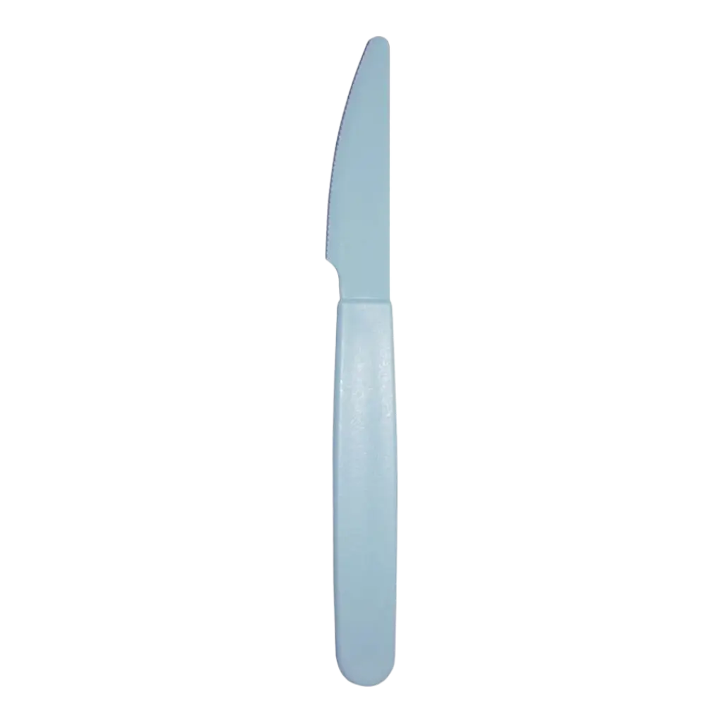 Unbreakable PP Pastel Blue Knife - Set of 6