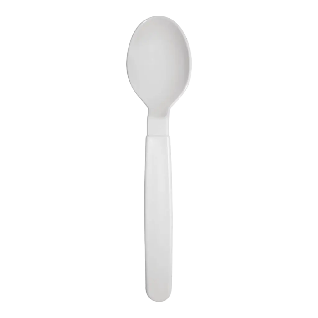 Unbreakable spoon PP White - Set of 6