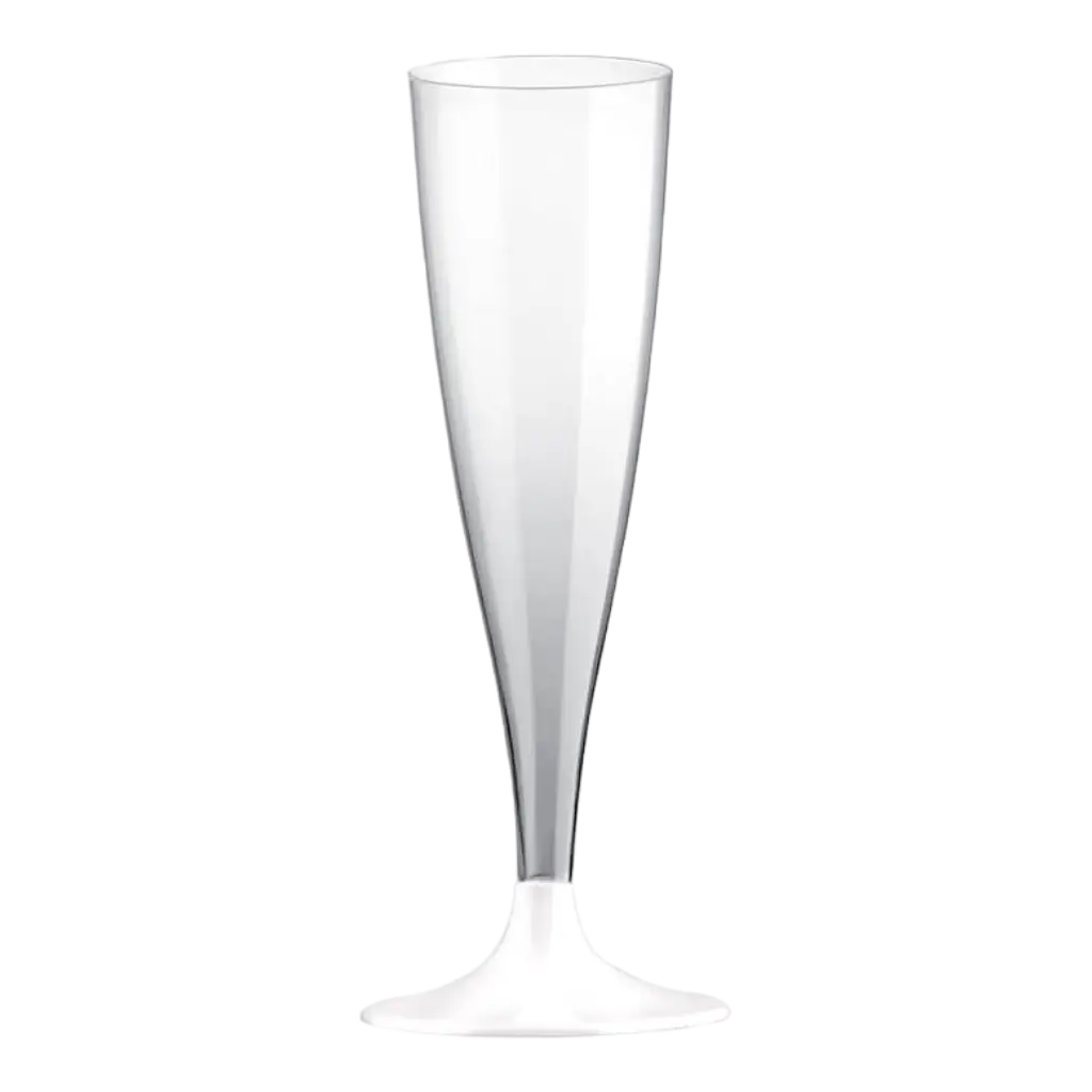 Transparent White Champagne flute 14cl - Set of 6