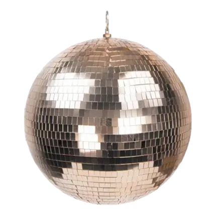 Disco Faceted Ball Rose Gold - 20cm