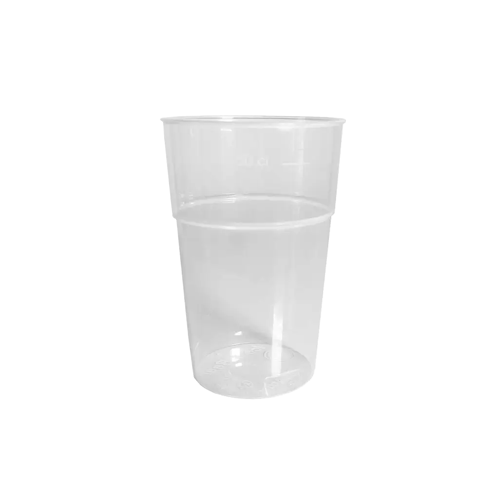 Ice and Beer" clear beer glass 500ml