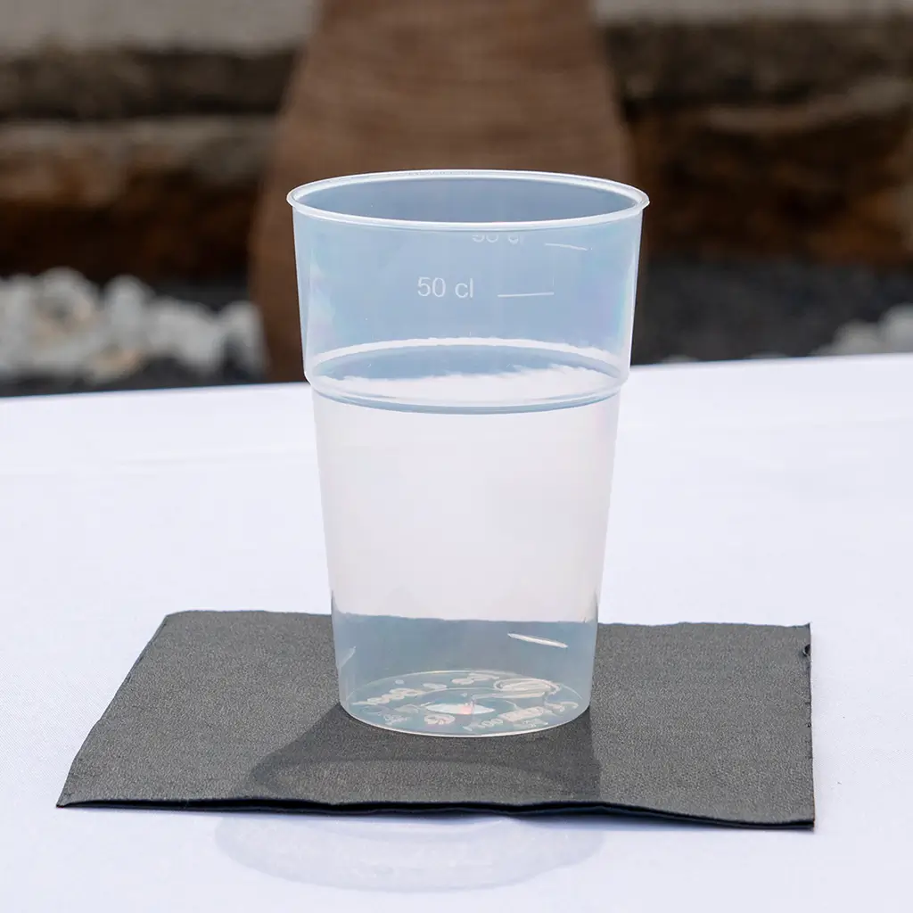 Ice and Beer" clear beer glass 500ml