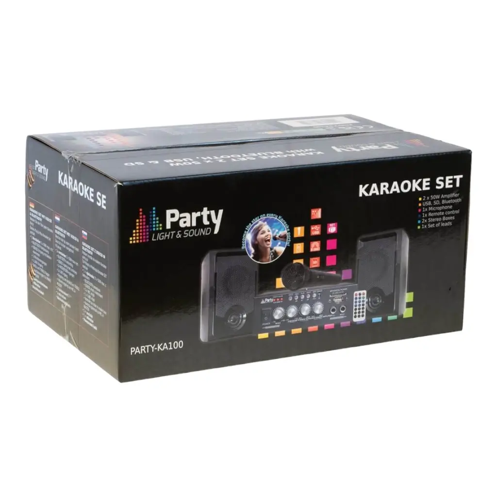 PARTY-KA100" Karaoke kit with usb/sd & bluetooth