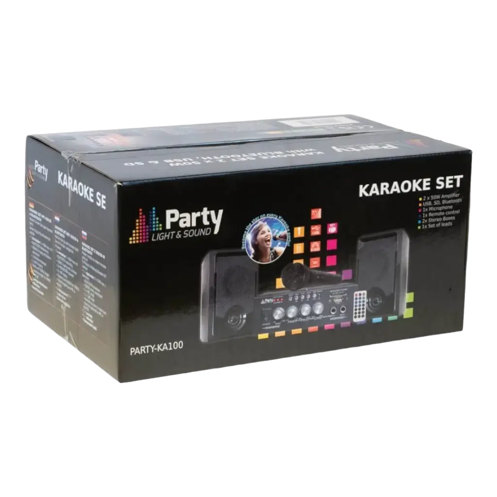 PARTY-KA100" Karaoke kit with usb/sd & bluetooth