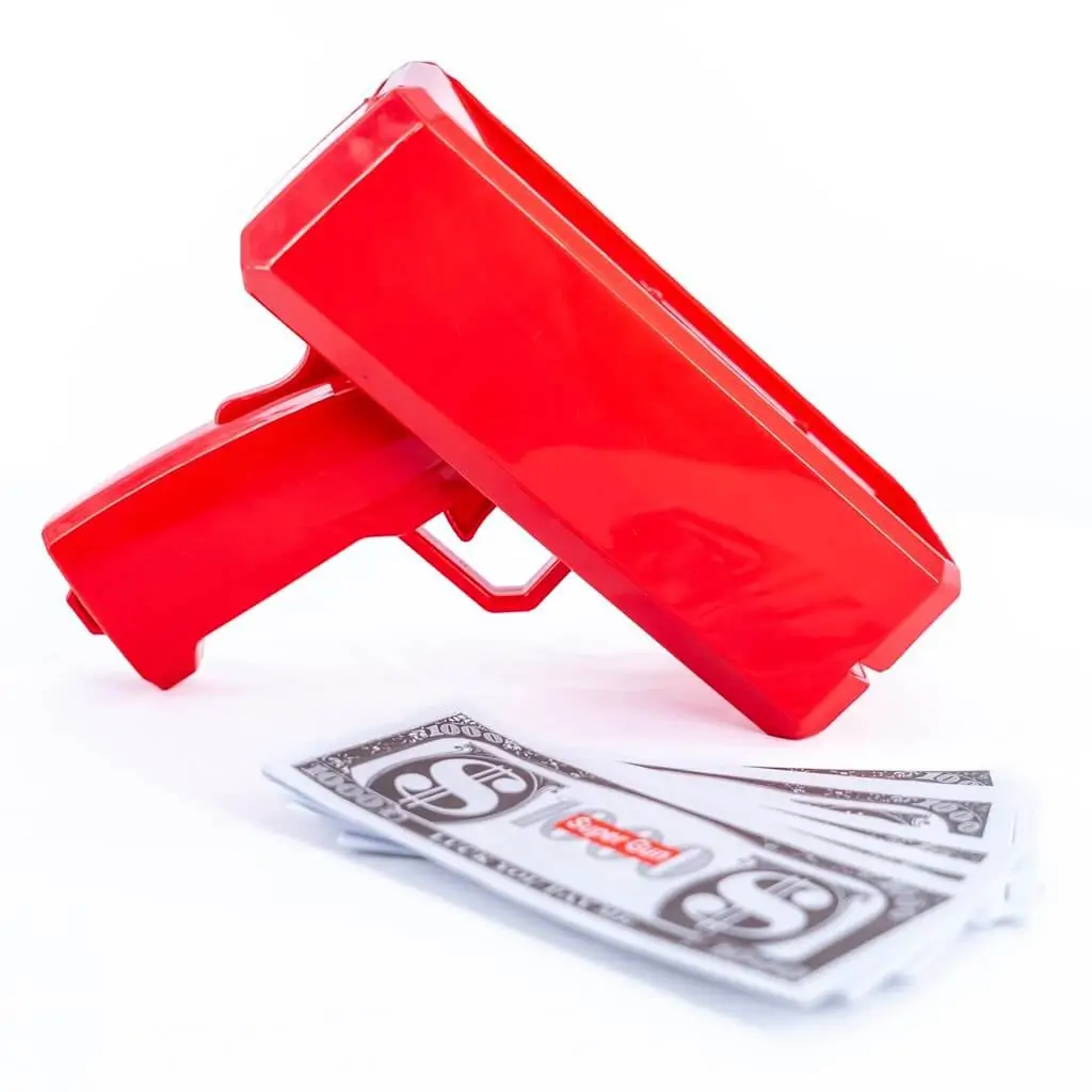 Ticket Gun - Red - 100 Fake Tickets Included