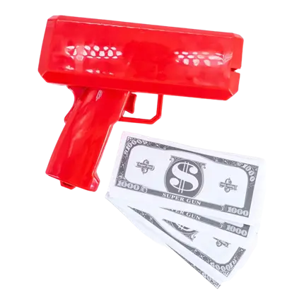 Ticket Gun - Red - 100 Fake Tickets Included