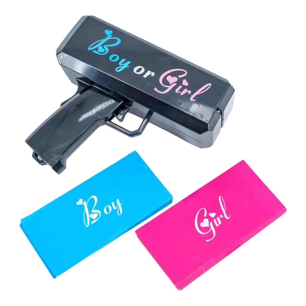 Boy or Girl Ticket Gun - 100 Fake Tickets Included