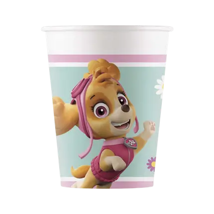Pat'Patrol Girly paper cup 25cl - Set of 8