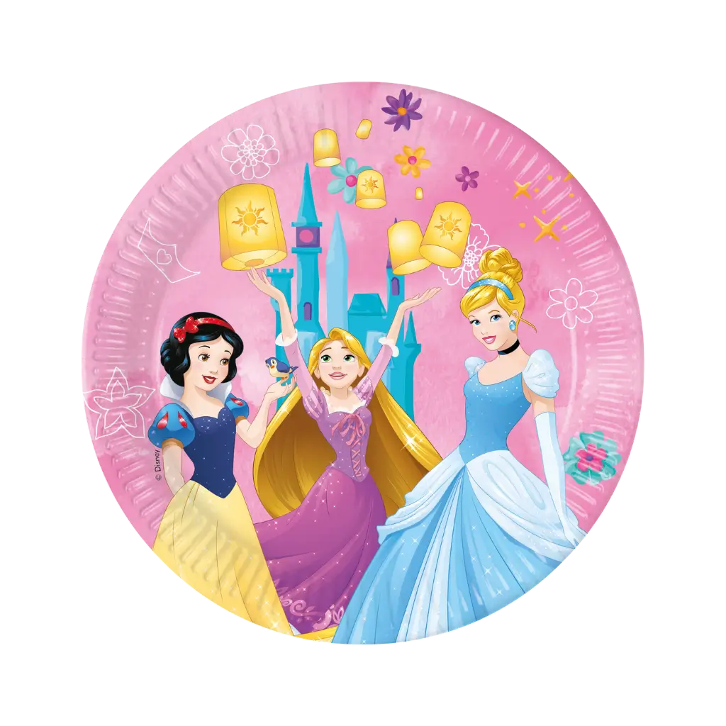 Disney Princess paper plate ø23cm - Set of 8