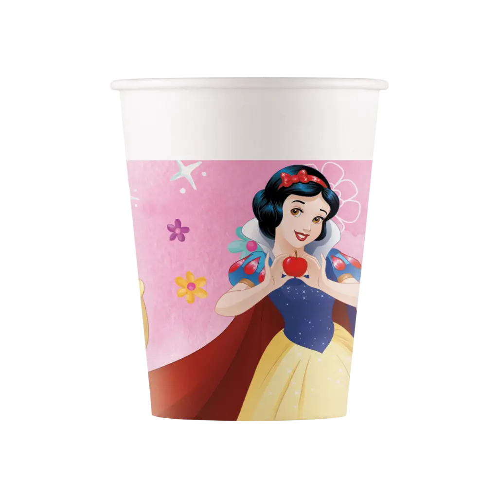 Disney Princesses paper cup - 25cl - Set of 8