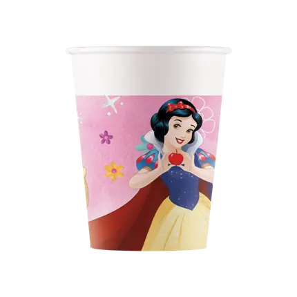Disney Princesses paper cup - 25cl - Set of 8