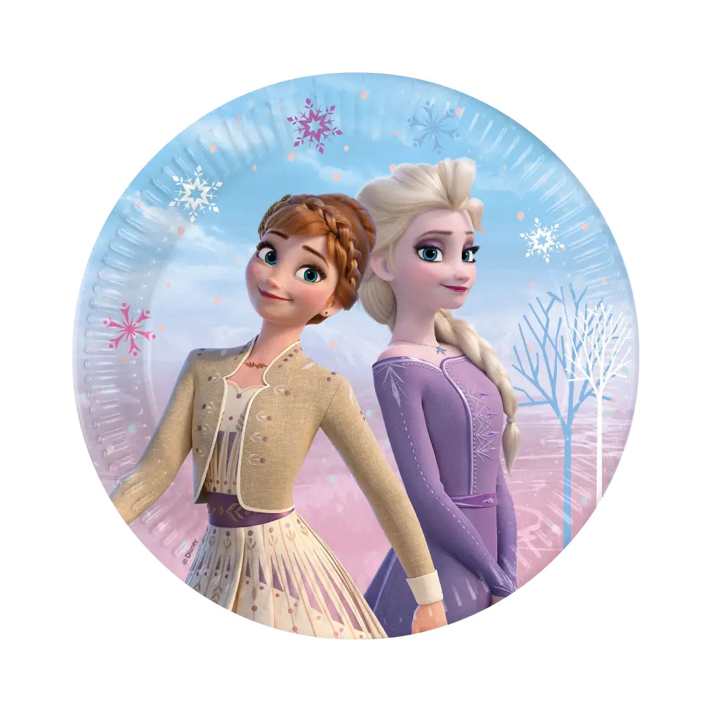 Snow Queen paper plate ø23cm - Set of 8