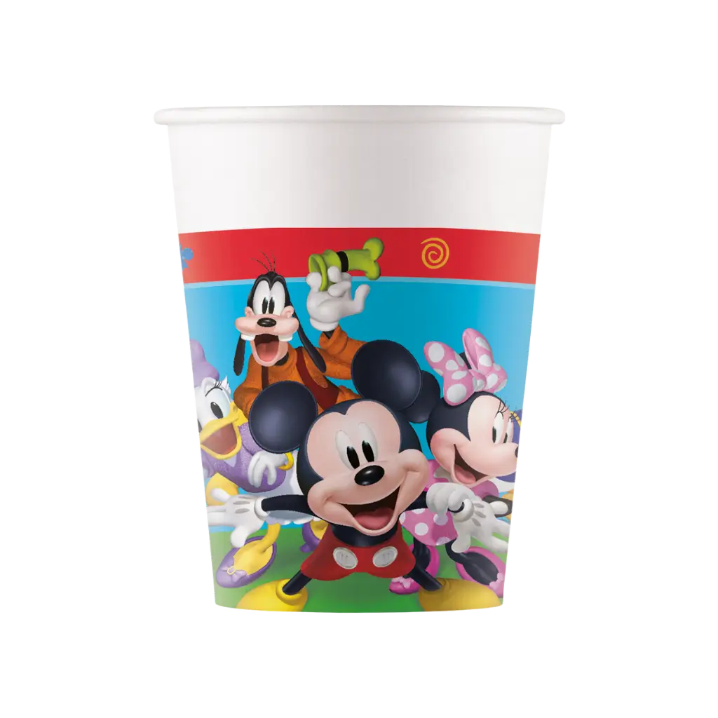 Mickey Mouse paper cup - 25cl - Set of 8