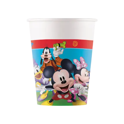 Mickey Mouse paper cup - 25cl - Set of 8