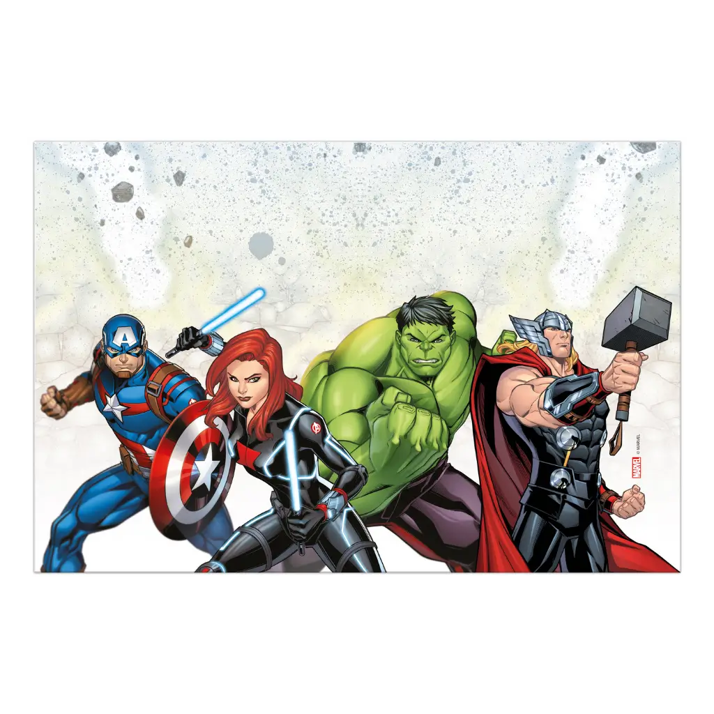 Avengers plastic tablecloth