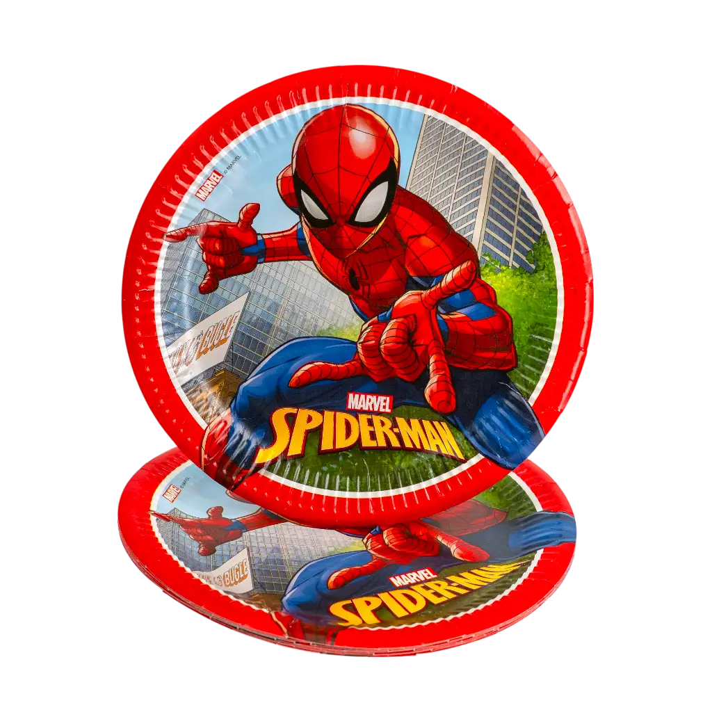 Spiderman paper plate ø23cm - Set of 8