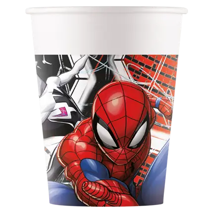 Spiderman paper cup - 25cl - Set of 8