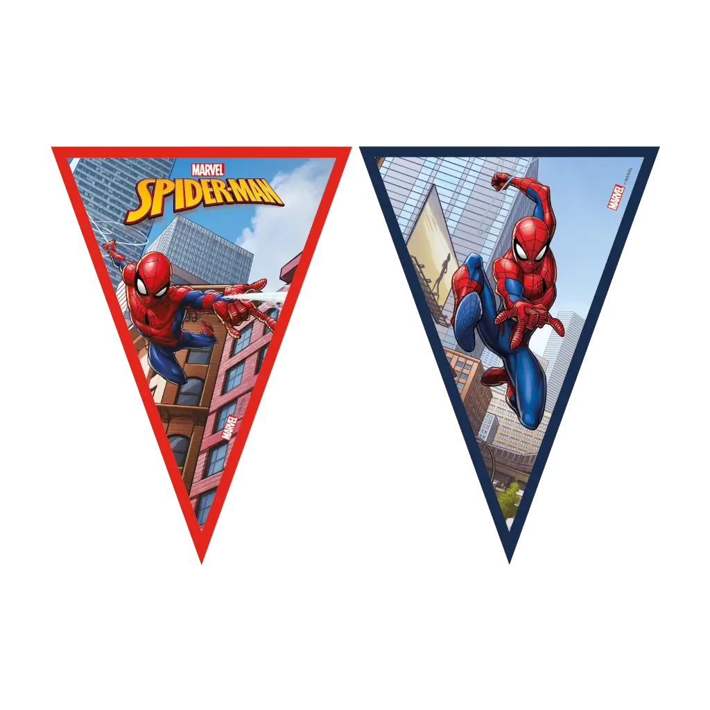 Spiderman pennant garland