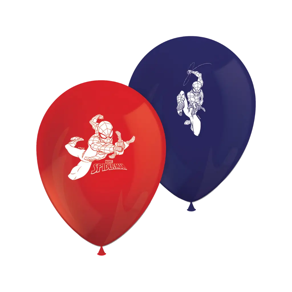 Spiderman balloon - Set of 8