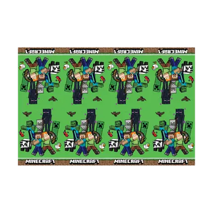 Minecraft plastic tablecloth