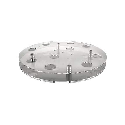 Round Transparent Tray for Shooter Glass