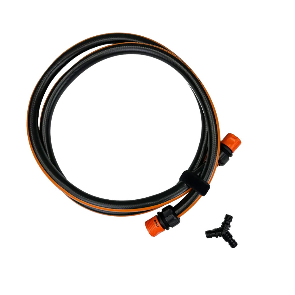 Hose and fittings kit for foam machine