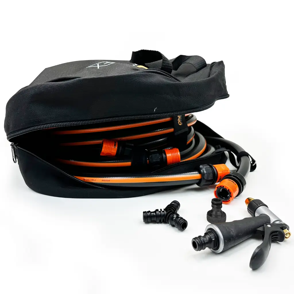 Hose and fittings kit for foam machine