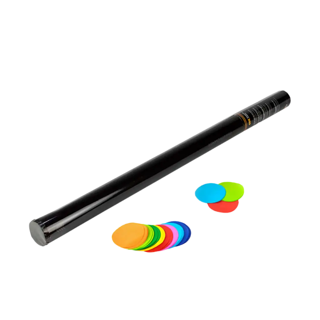 80cm Manual Round Confetti Cannon - Multicolour