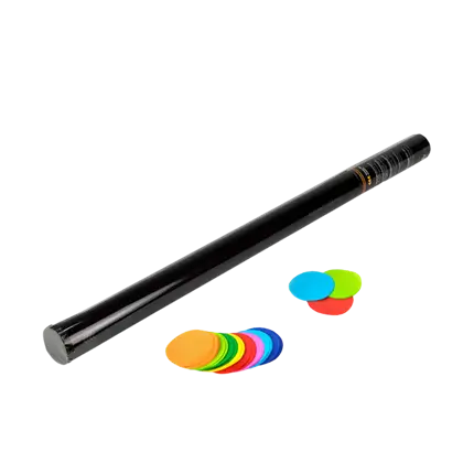 80cm Manual Round Confetti Cannon - Multicolour