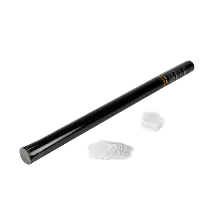 80cm Manual Flower Confetti Cannon - White