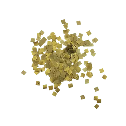 Bag of 100% Biodegradable Square Metal Confetti 1KG - Gold