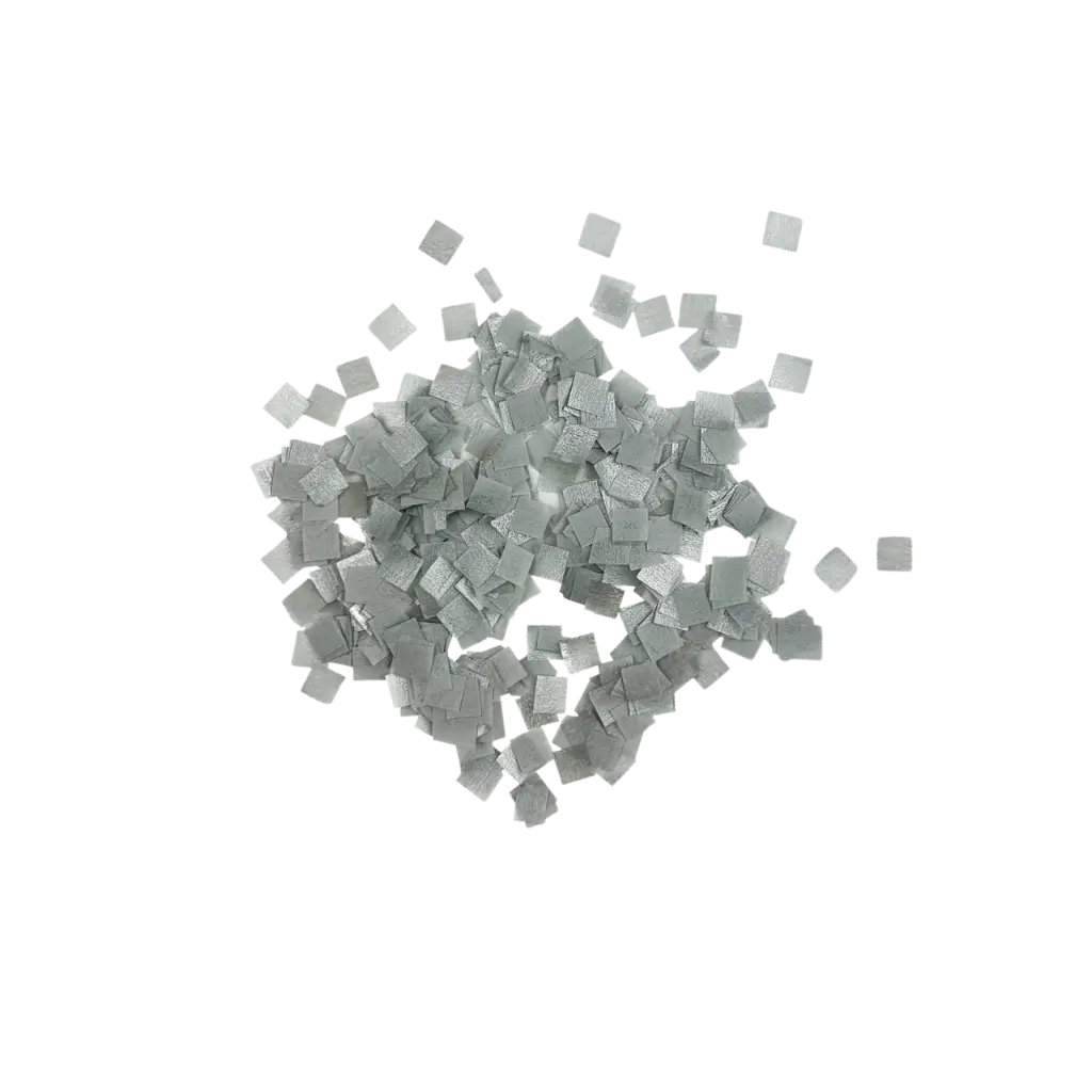 Bag of 100% Biodegradable Square Metal Confetti 1KG - Silver