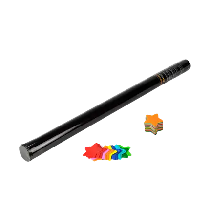 80cm Manual Star Confetti Cannon - Multicolour