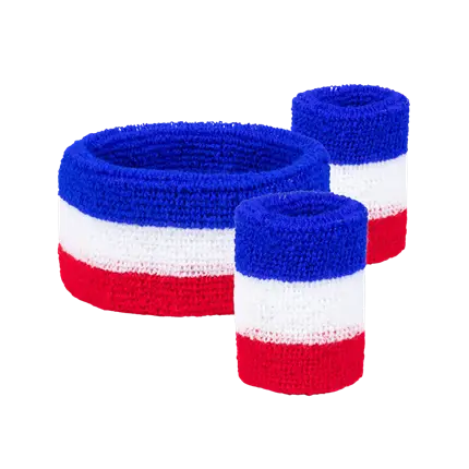 Set of 3 towelling headbands France