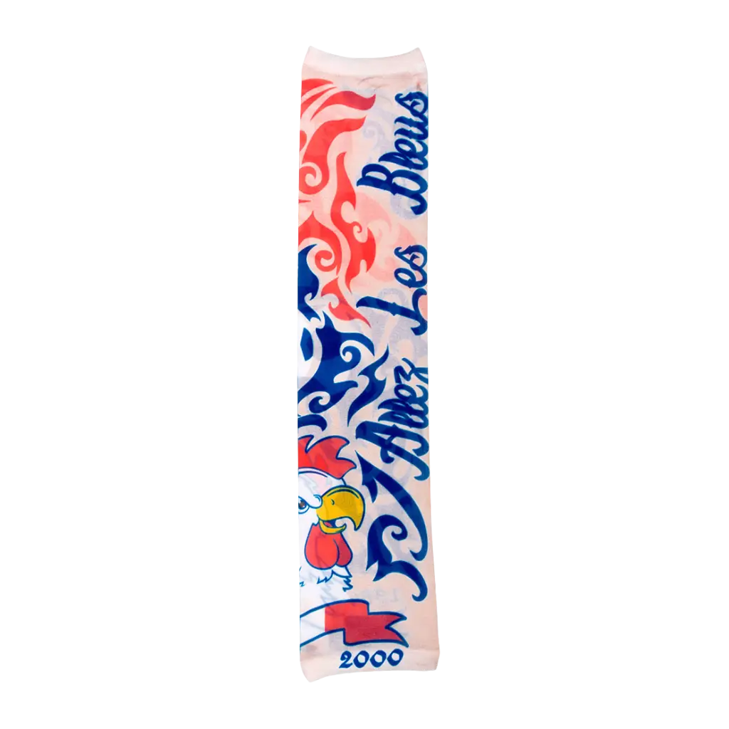 Allez les Bleus" tattoo sleeve