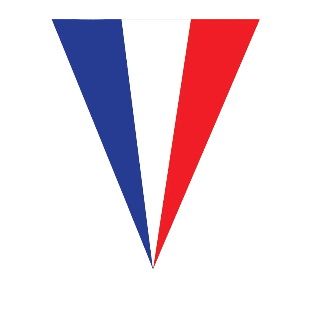 Garland France 10 pennants - 5 metres