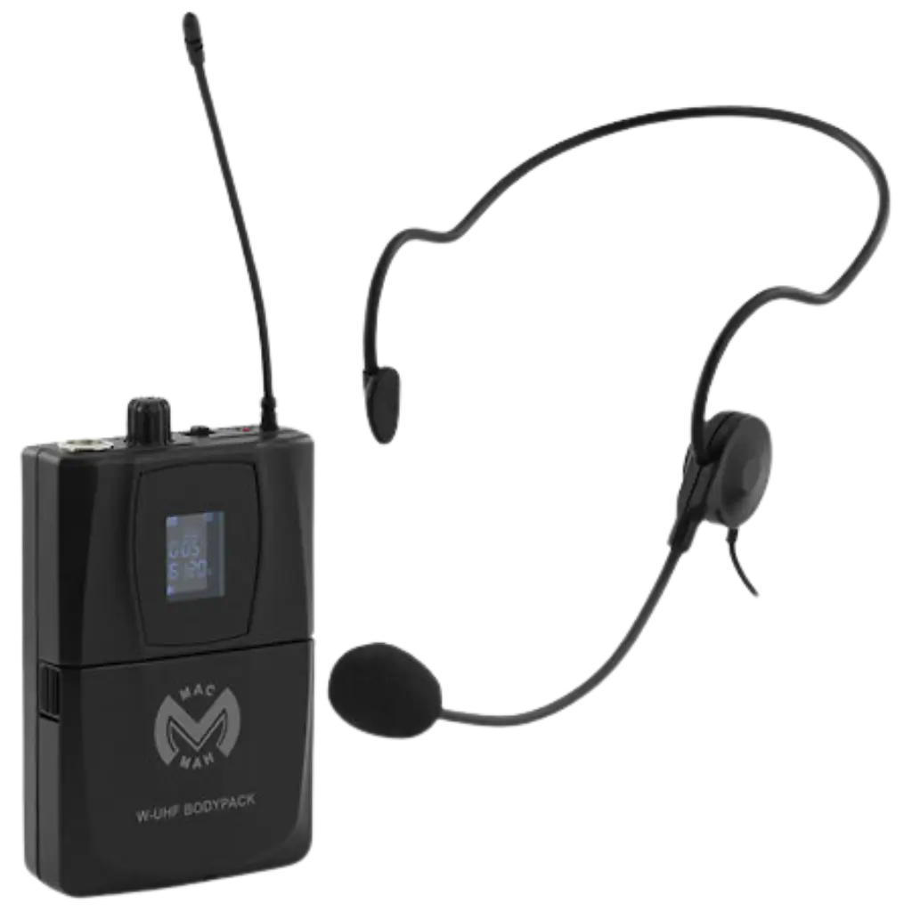 Mac Mah beltpack and microphone transmitter - W-UHF Bodypack