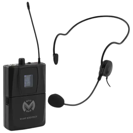 Mac Mah beltpack and microphone transmitter - W-UHF Bodypack