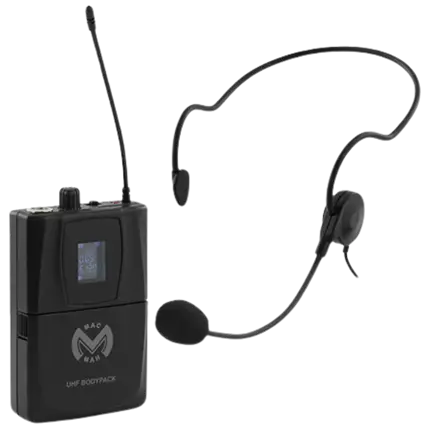 Mac Mah beltpack and microphone transmitter - UHF Bodypack