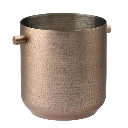 Copper-coloured steel Champagne bucket 19.5x21cm